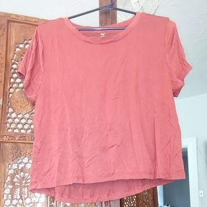 CROPPED high low TEE SHIRT med.